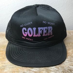 Vintage  Funny Golfer Hat Trucker Dad Hat Cap